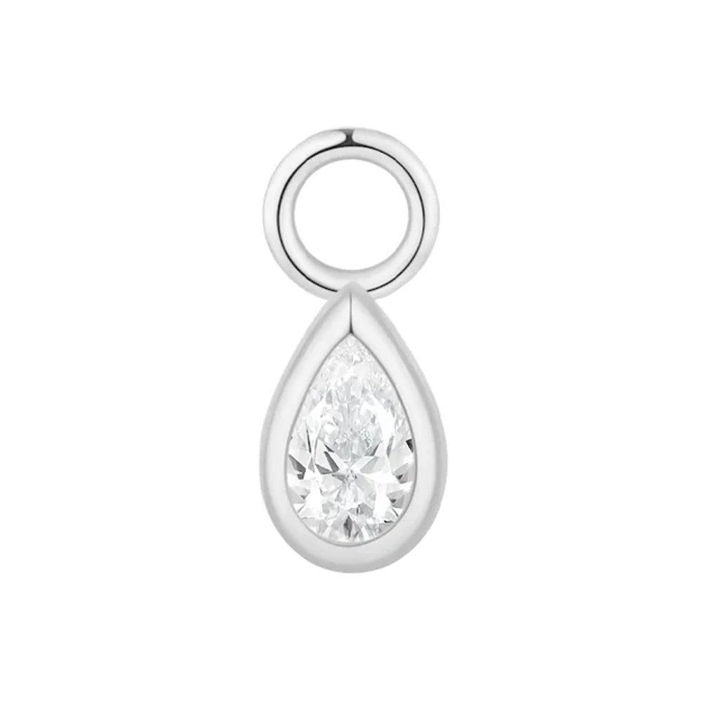"Purity" Charm in Gold with Moissanite