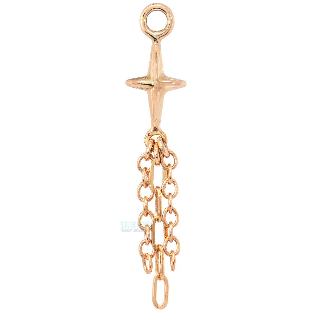 "Sparkle" Chain Charm in Gold