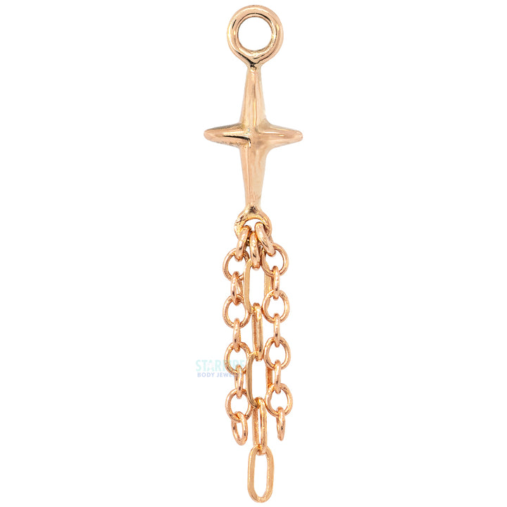 "Sparkle" Chain Charm in Gold