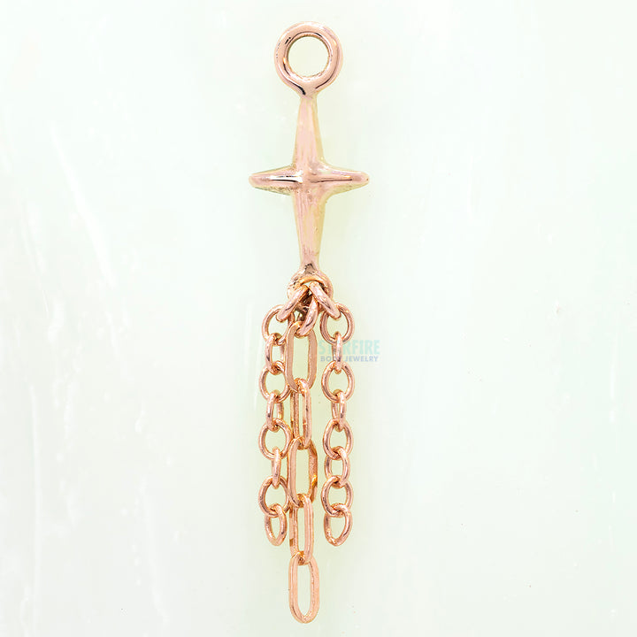 "Sparkle" Chain Charm in Gold