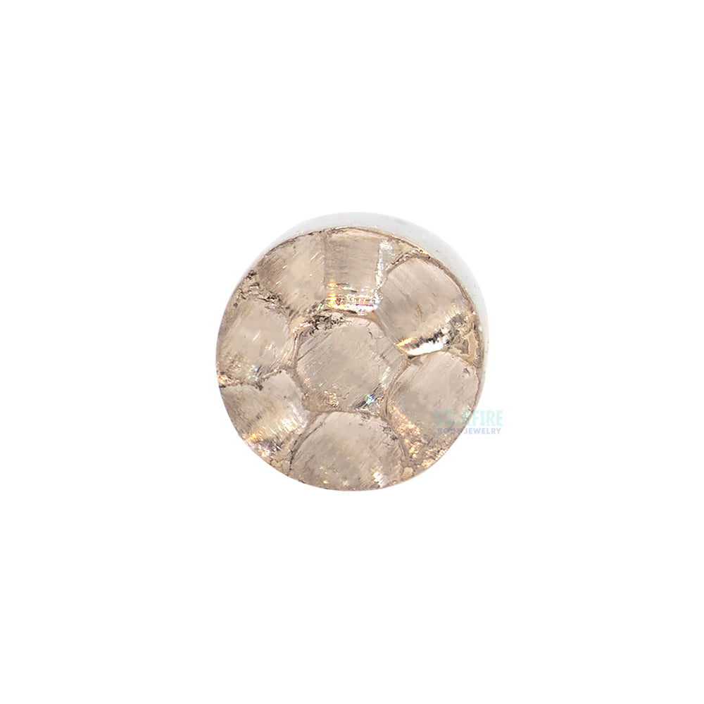 threadless: Disk Hammered Finish End in Gold