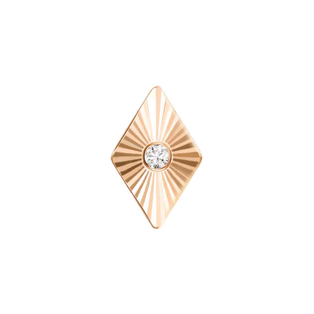 threadless: Rhombus "Sloan" End in Gold with Diamond