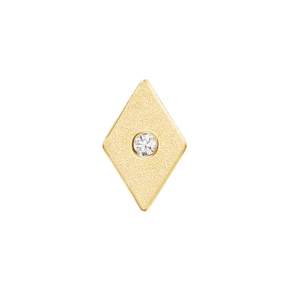 threadless: Rhombus "Sloan" End in Gold with Diamond