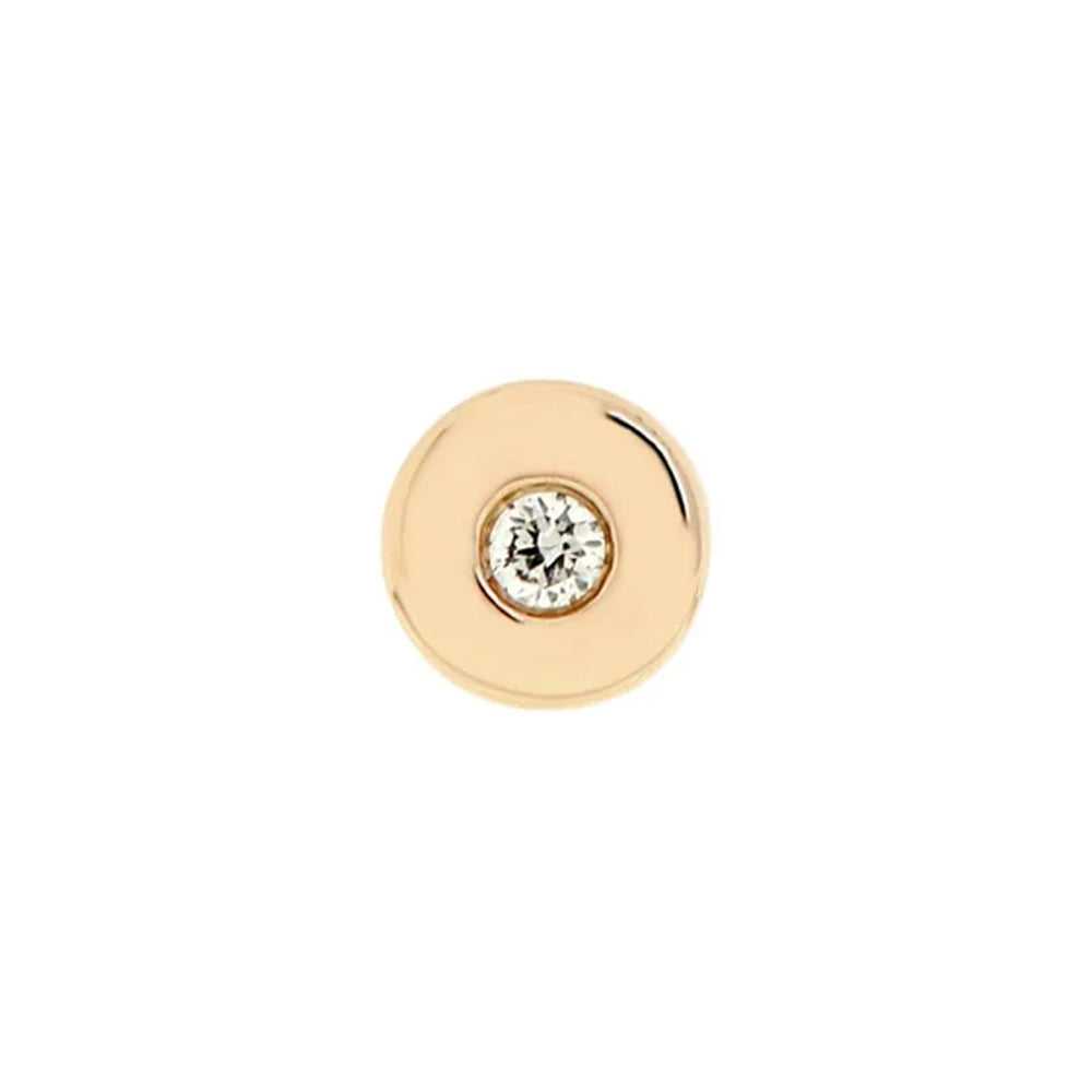threadless: Round "Sloan" End in Gold with Diamond