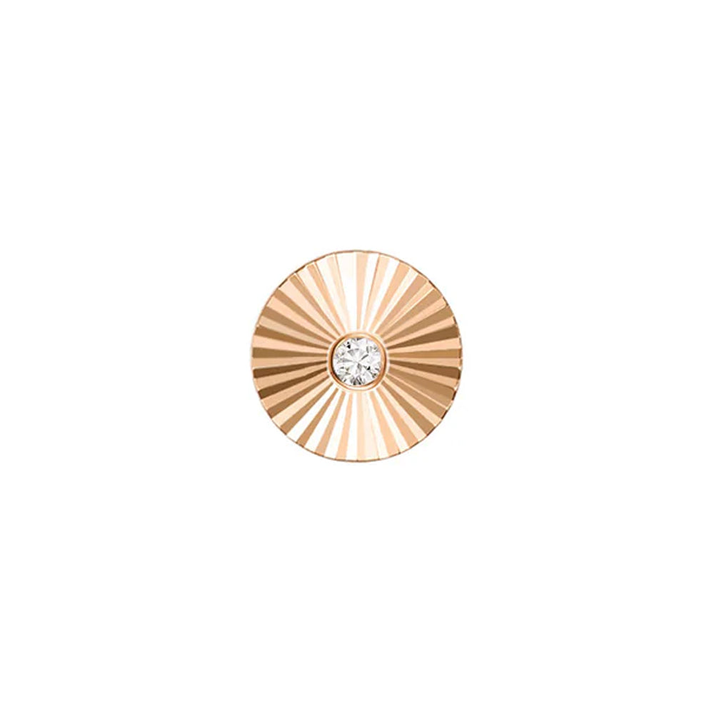 threadless: Round "Sloan" End in Gold with Diamond