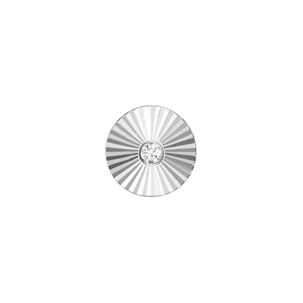 threadless: Round "Sloan" End in Gold with Diamond