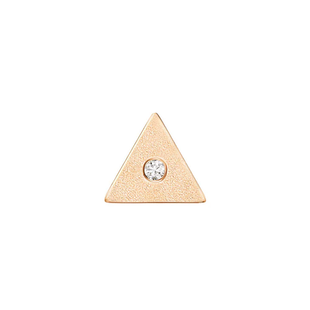 threadless: Triangle "Sloan" End in Gold with Diamond