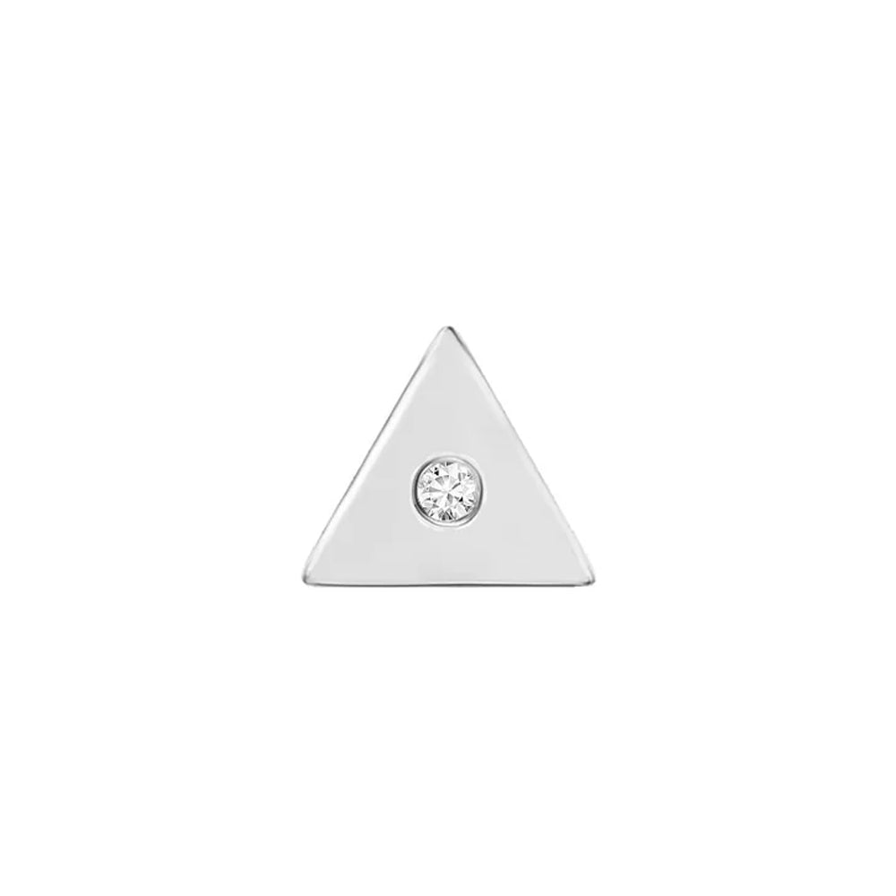 threadless: Triangle "Sloan" End in Gold with Diamond