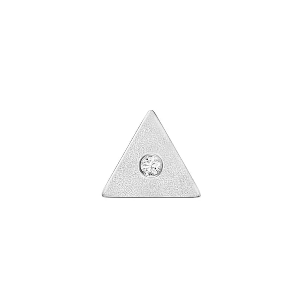 threadless: Triangle "Sloan" End in Gold with Diamond