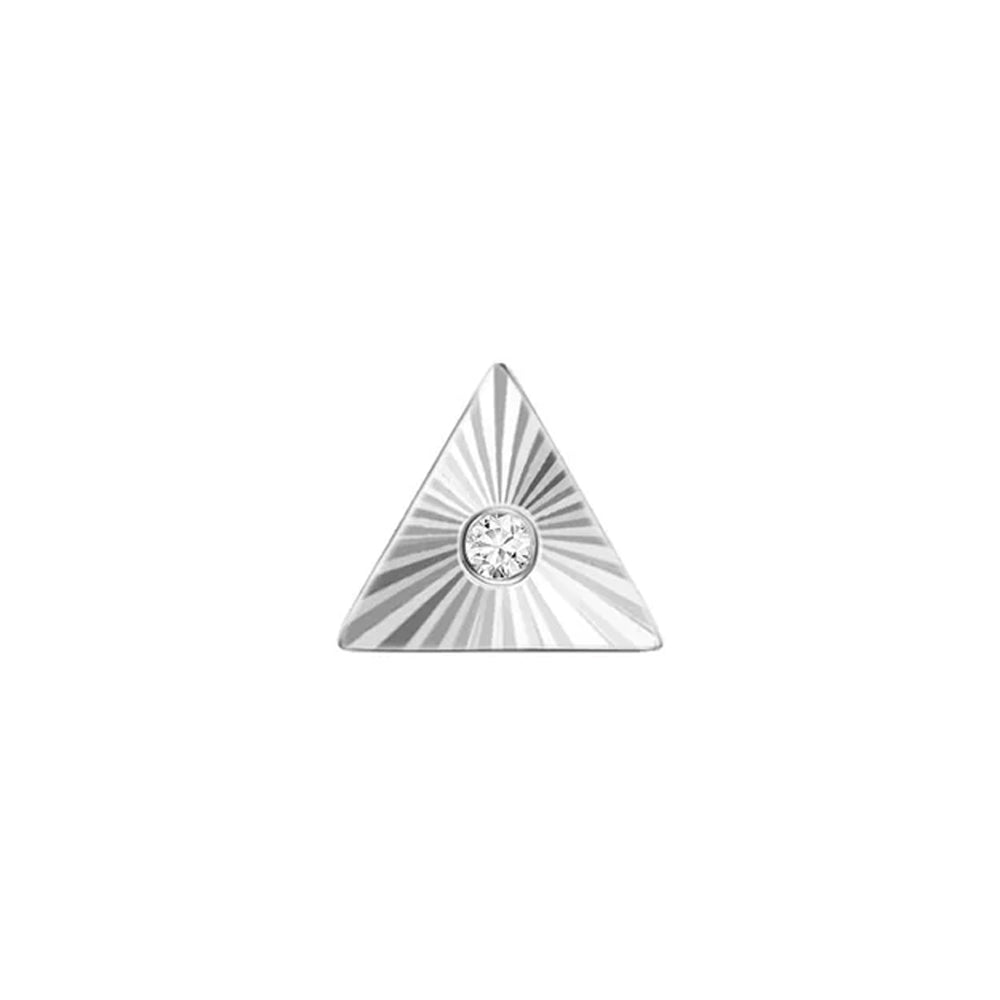 threadless: Triangle "Sloan" End in Gold with Diamond