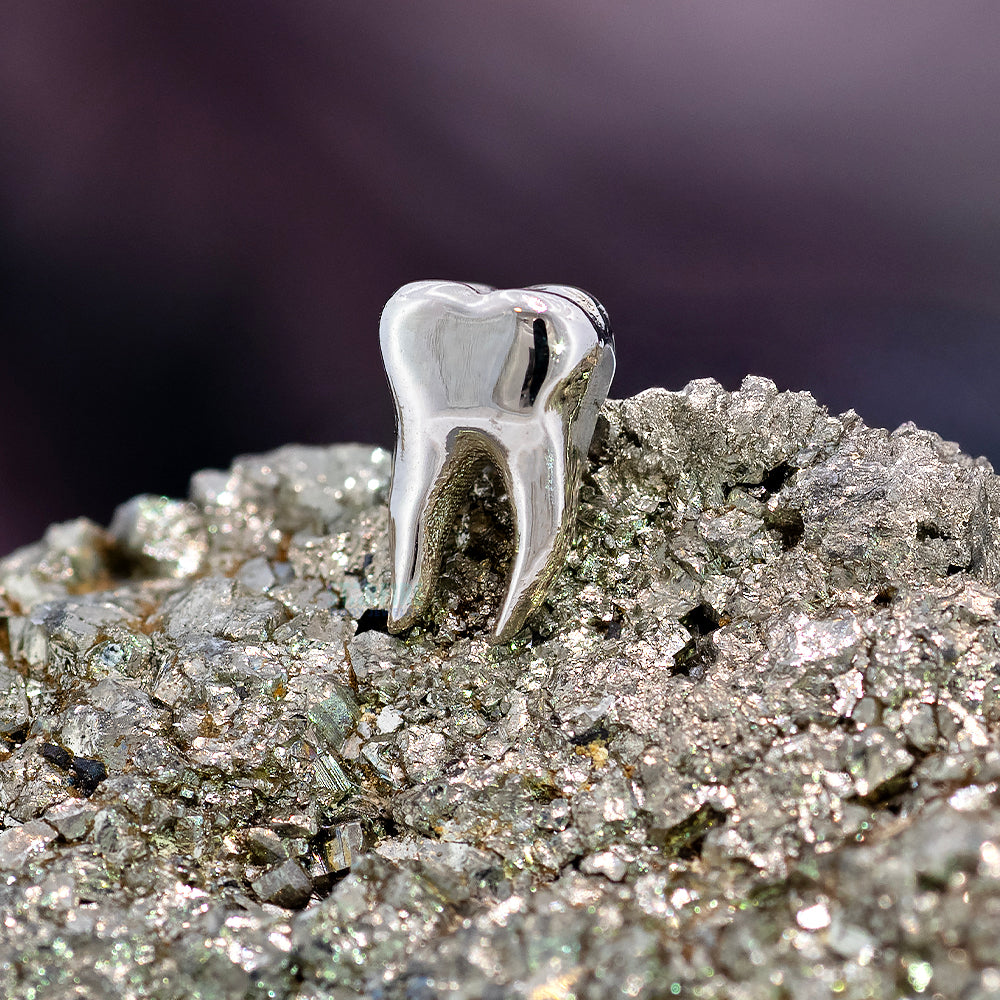 threadless: 3D Tooth End in Gold