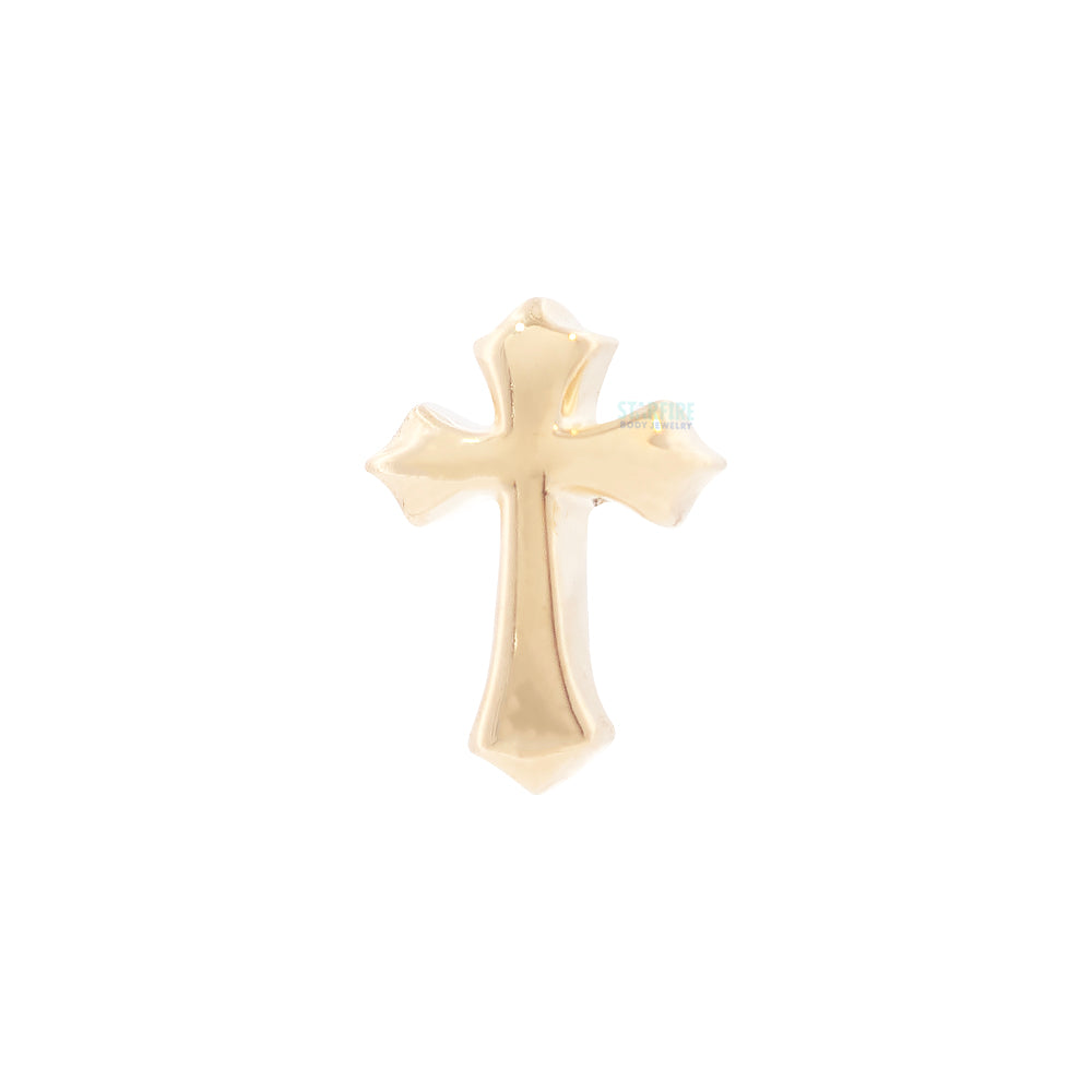 threadless: Gothic Cross End in Gold