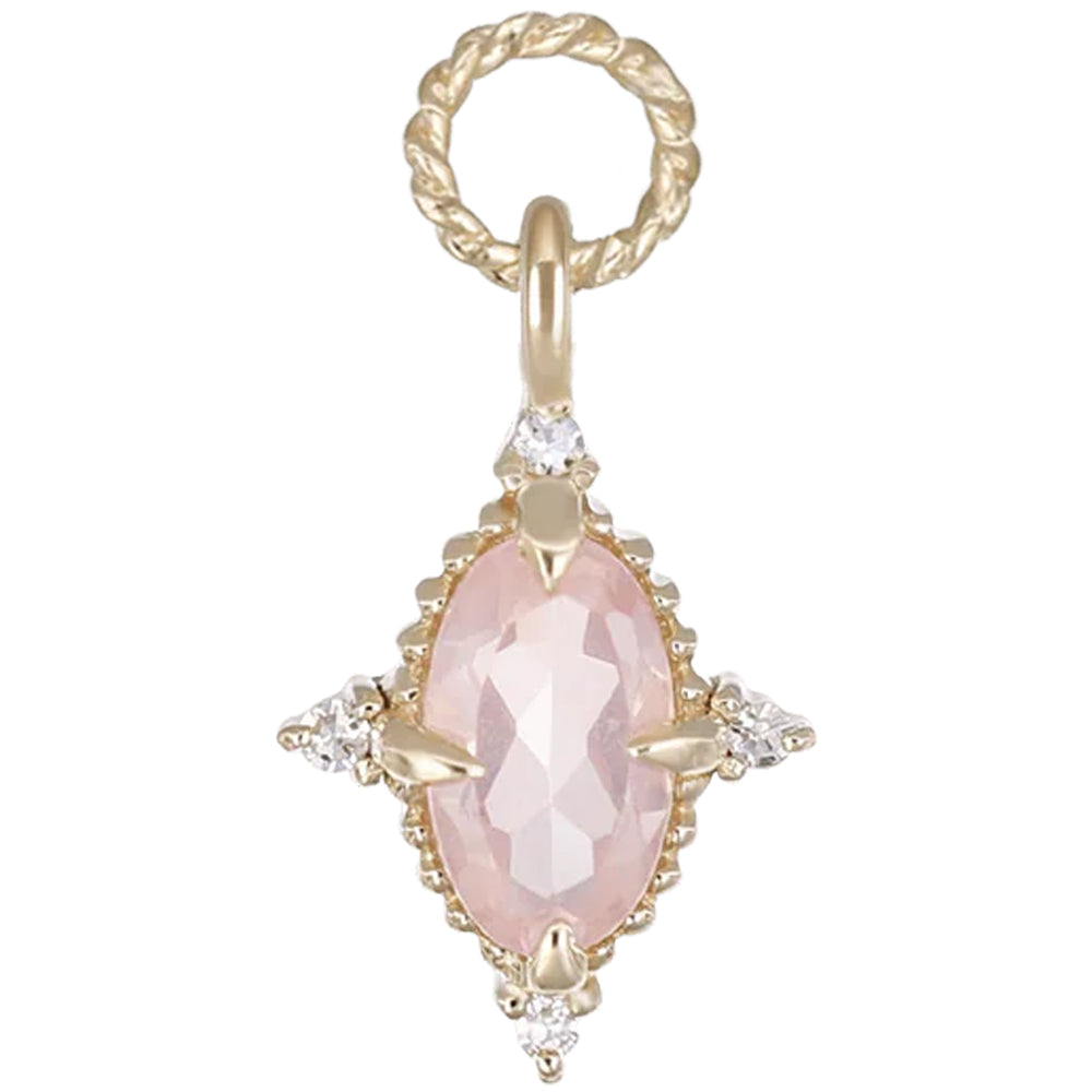 "Charlotte" Charm in Gold with Gemstones
