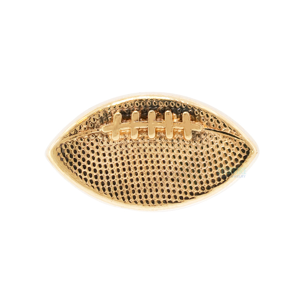 Football Threaded End in Gold