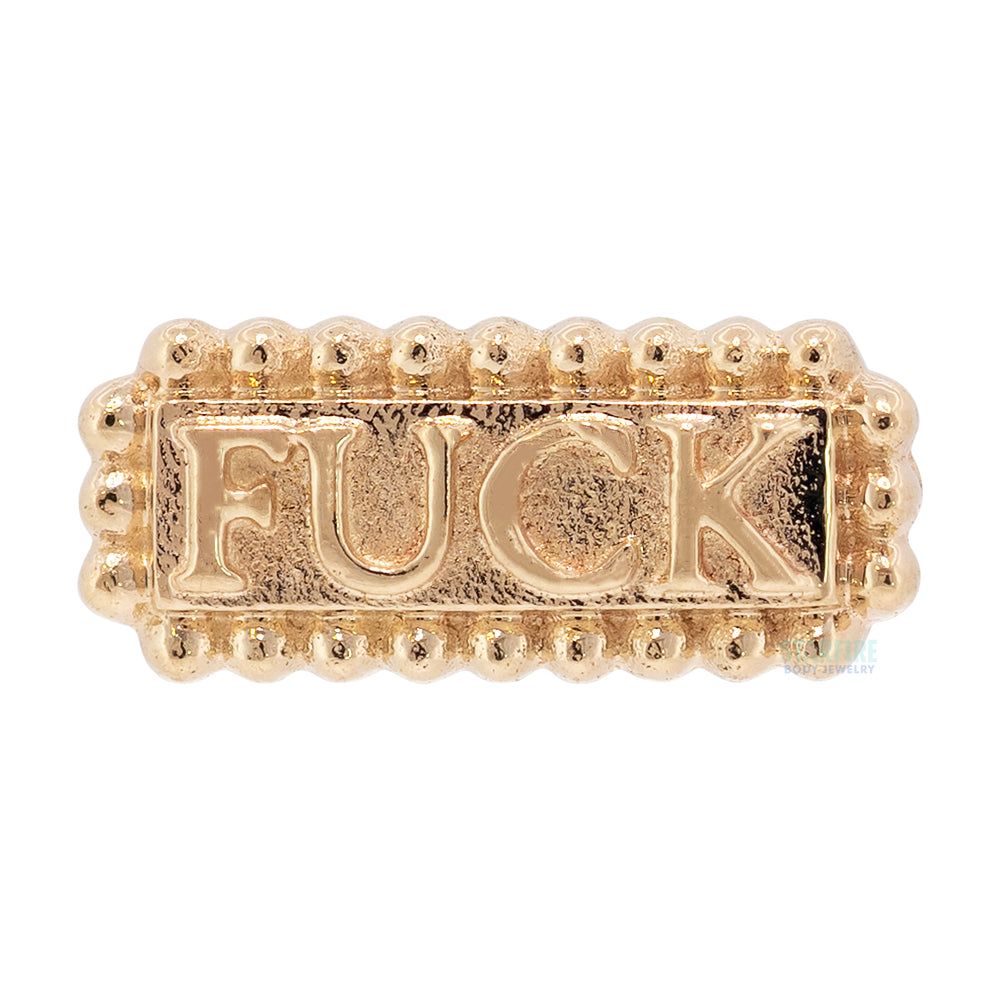 threadless: "Four Letter Word" End in Gold