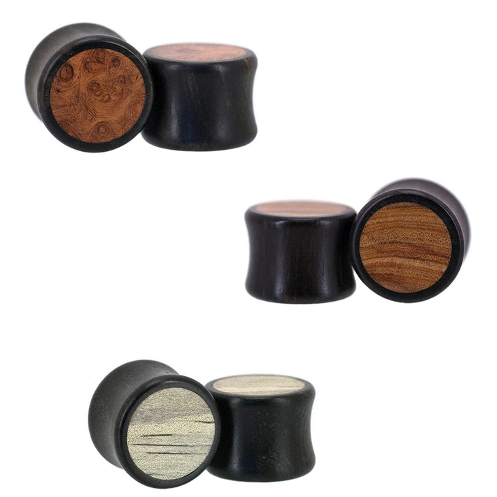 Ebony Wood Inlay Plugs
