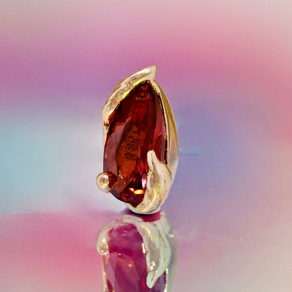 threadless: "Occasion" End in Gold with Garnet