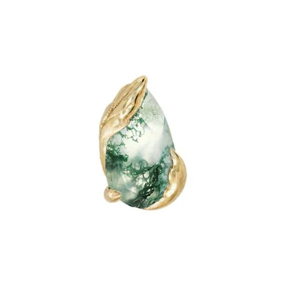 threadless: "Occasion" End in Gold with Moss Agate