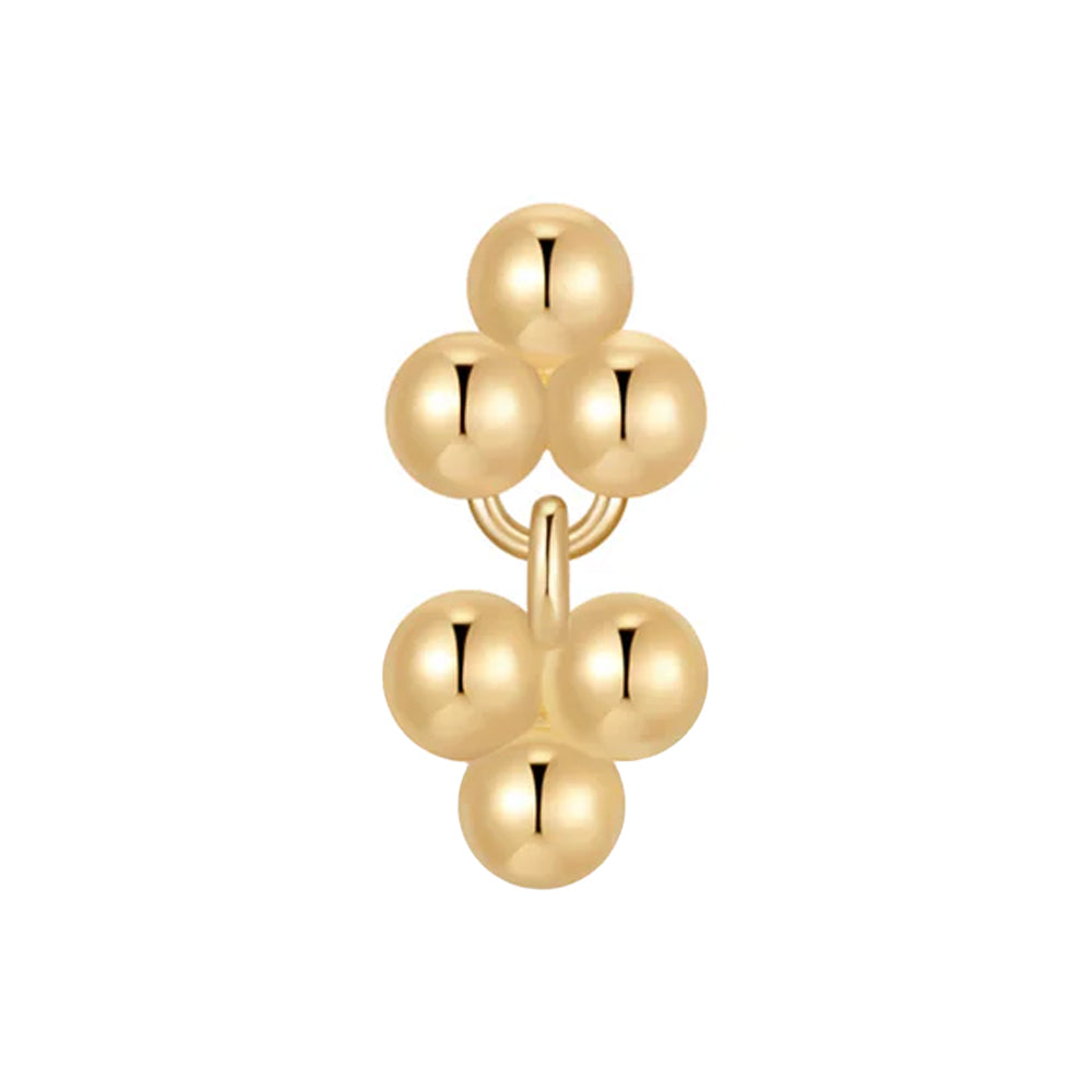 threadless: "Meet Cute" End with Dangle in Gold