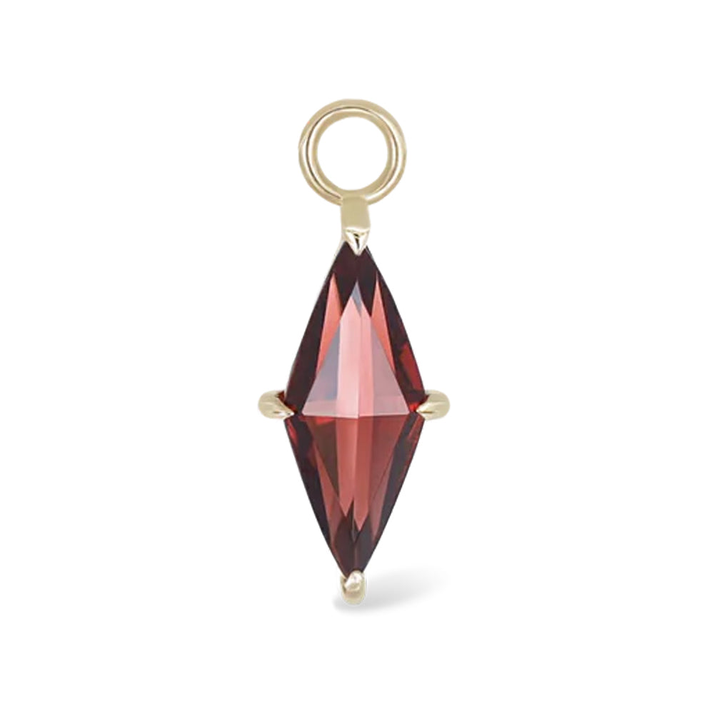 "Prisma" Charm in Gold with Gemstone