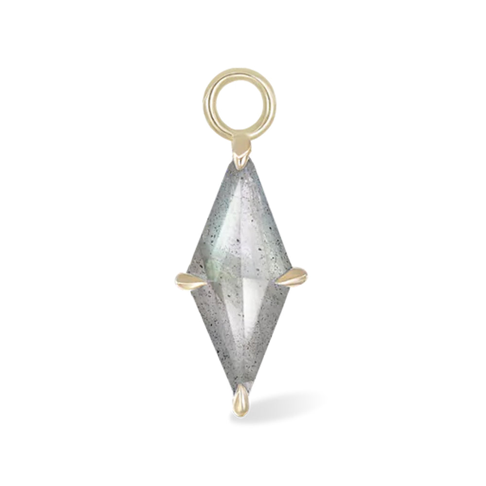 "Prisma" Charm in Gold with Gemstone