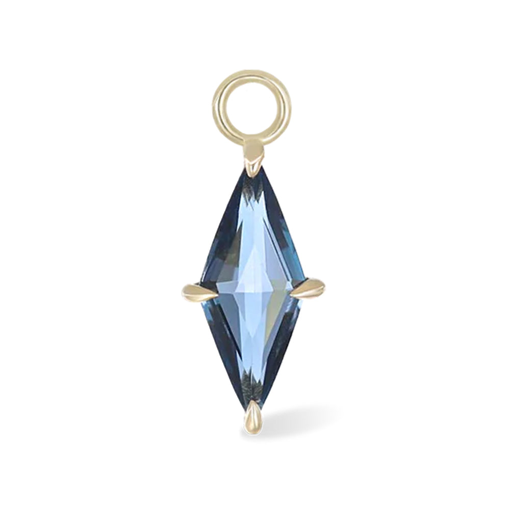 "Prisma" Charm in Gold with Gemstone