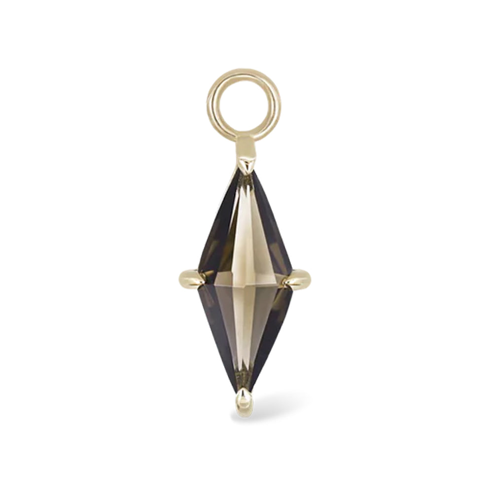 "Prisma" Charm in Gold with Gemstone