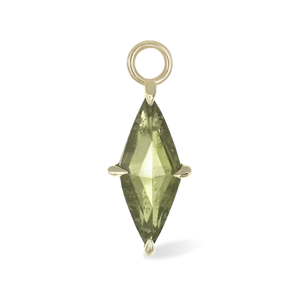 "Prisma" Charm in Gold with Gemstone