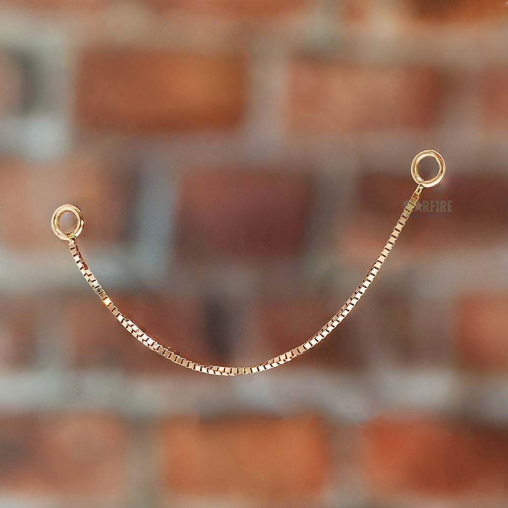 Single Box Chain Attachment in Gold