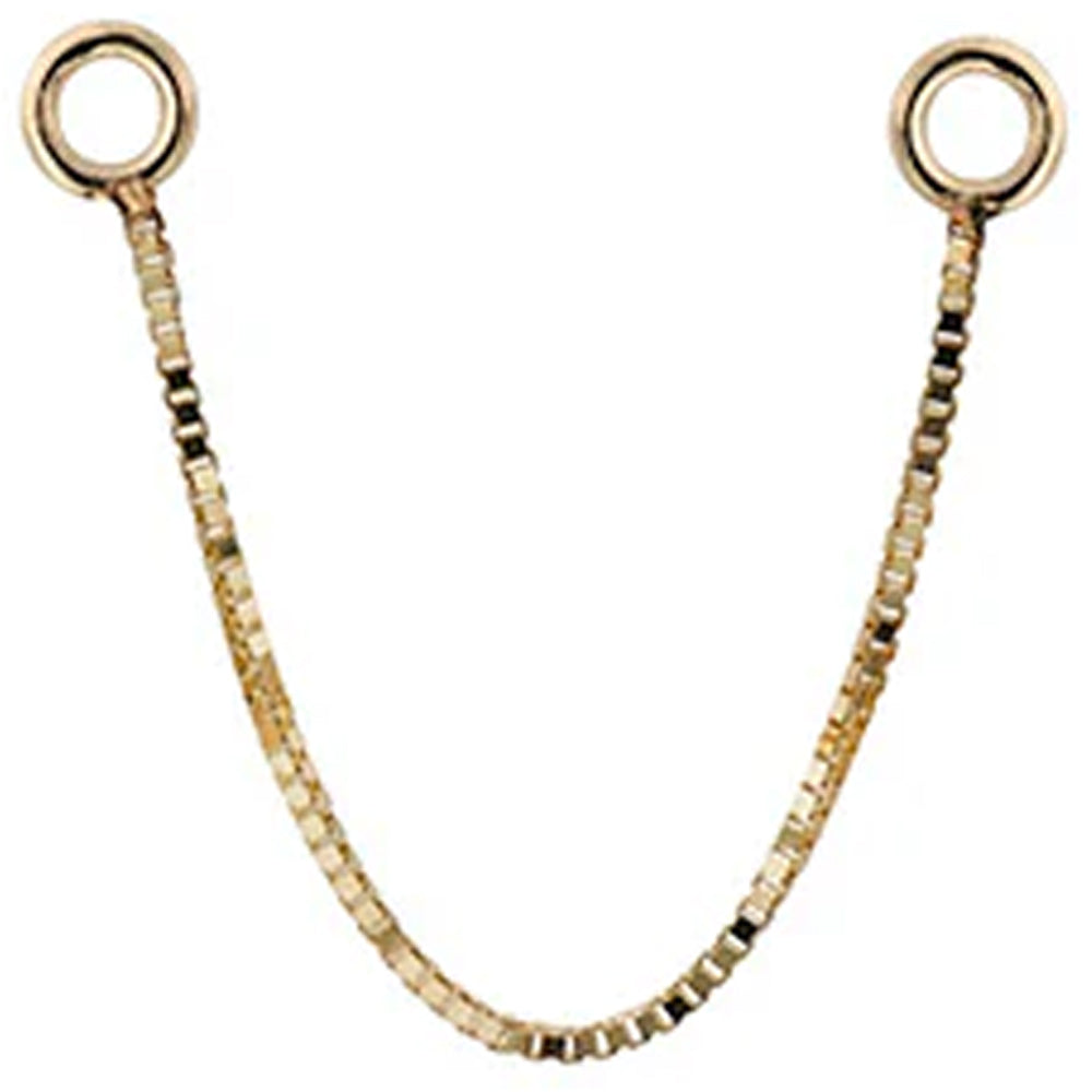 Single Box Chain Attachment in Gold