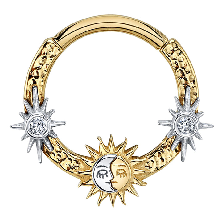 "Tereza" Hinge Ring in Gold with DIAMONDS