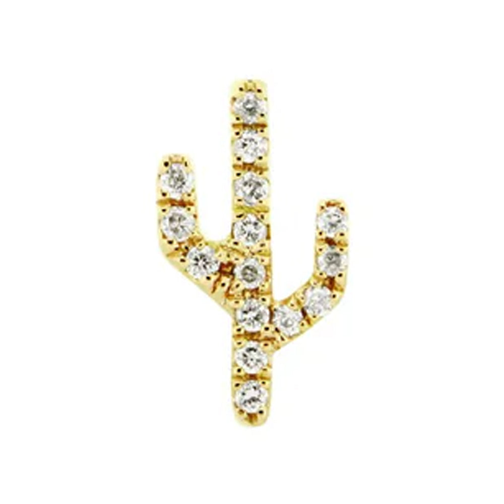 threadless: "Sonoran" Cactus End in Gold with Genuine Gemstones