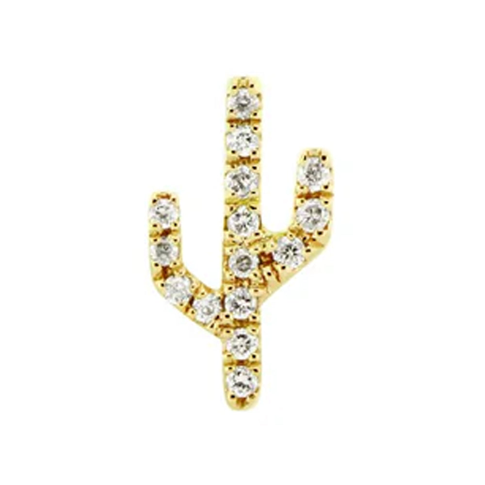 threadless: "Sonoran" Cactus End in Gold with Genuine Gemstones