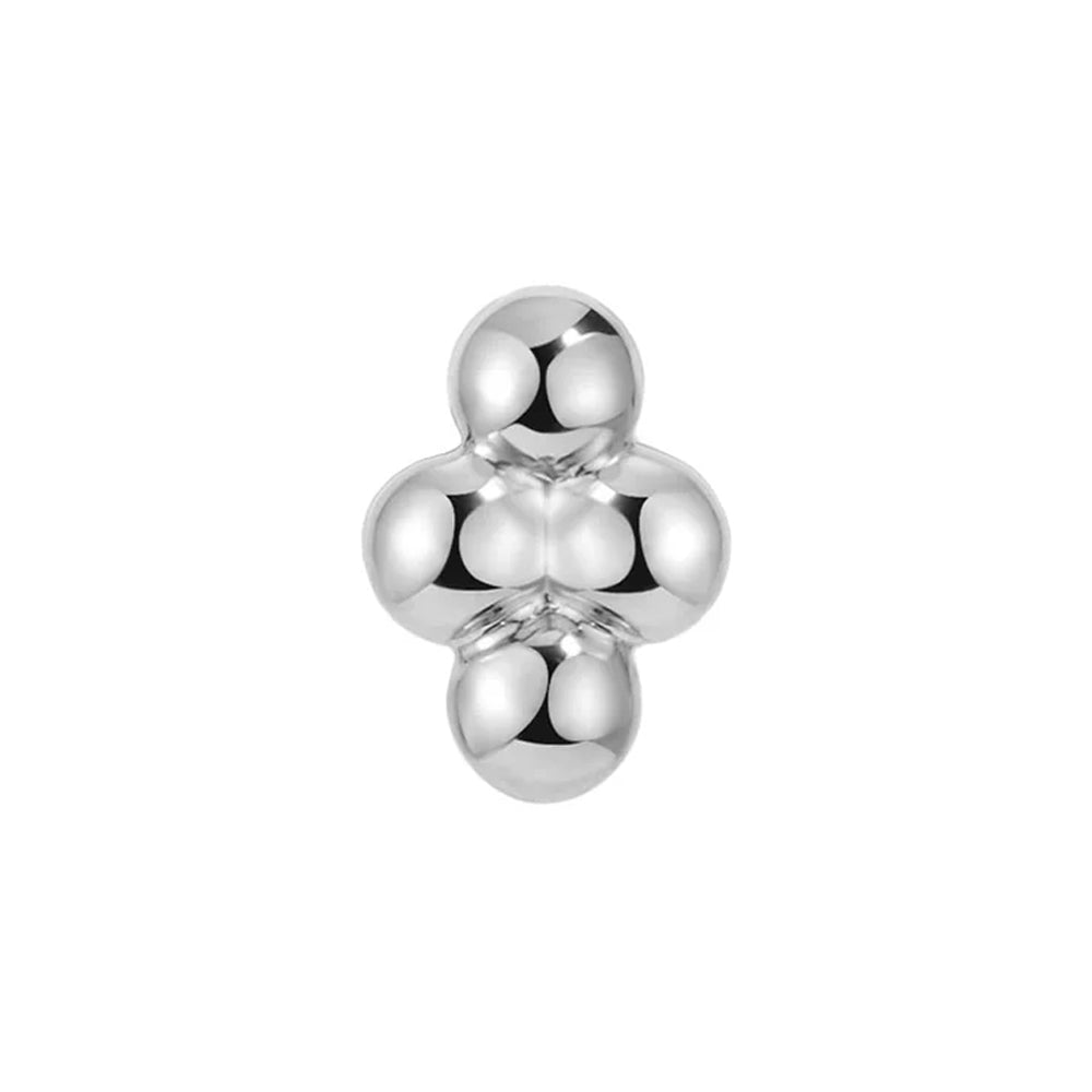 threadless: 4 Bead Rhombus Cluster End in Gold