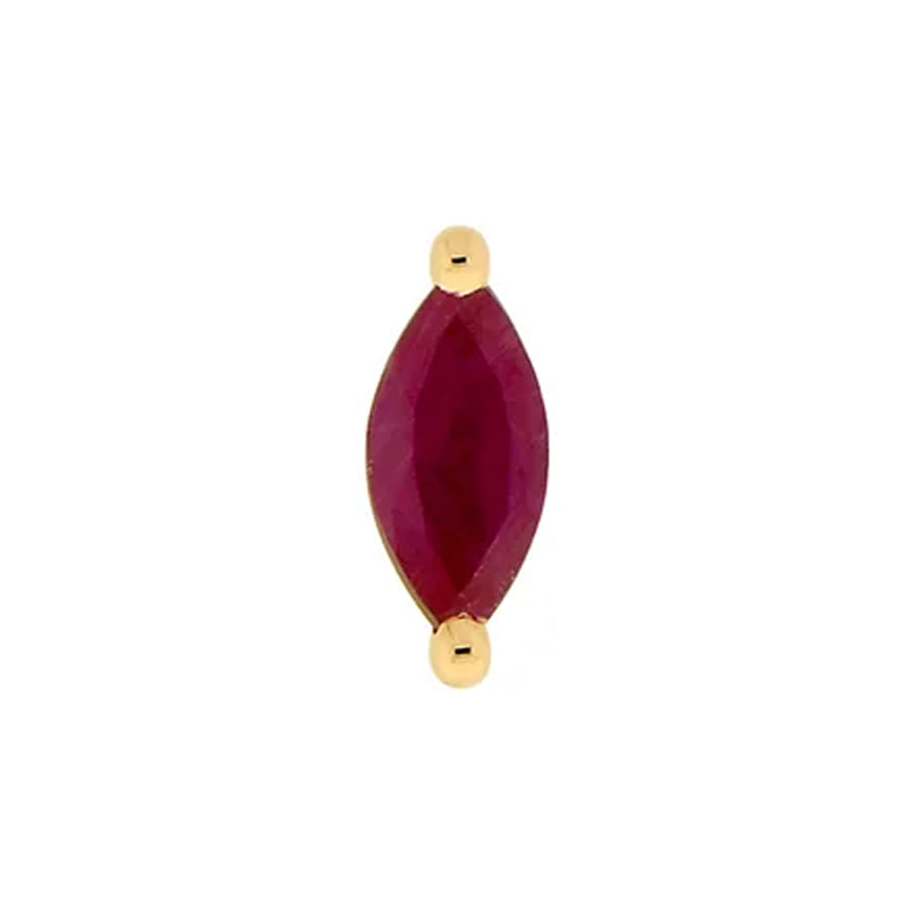 threadless: "Ella" End in Gold with Genuine Gemstones