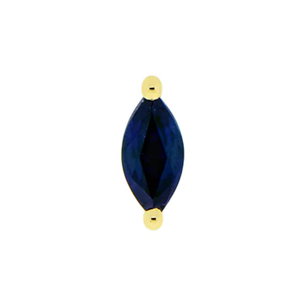 threadless: "Ella" End in Gold with Genuine Gemstones