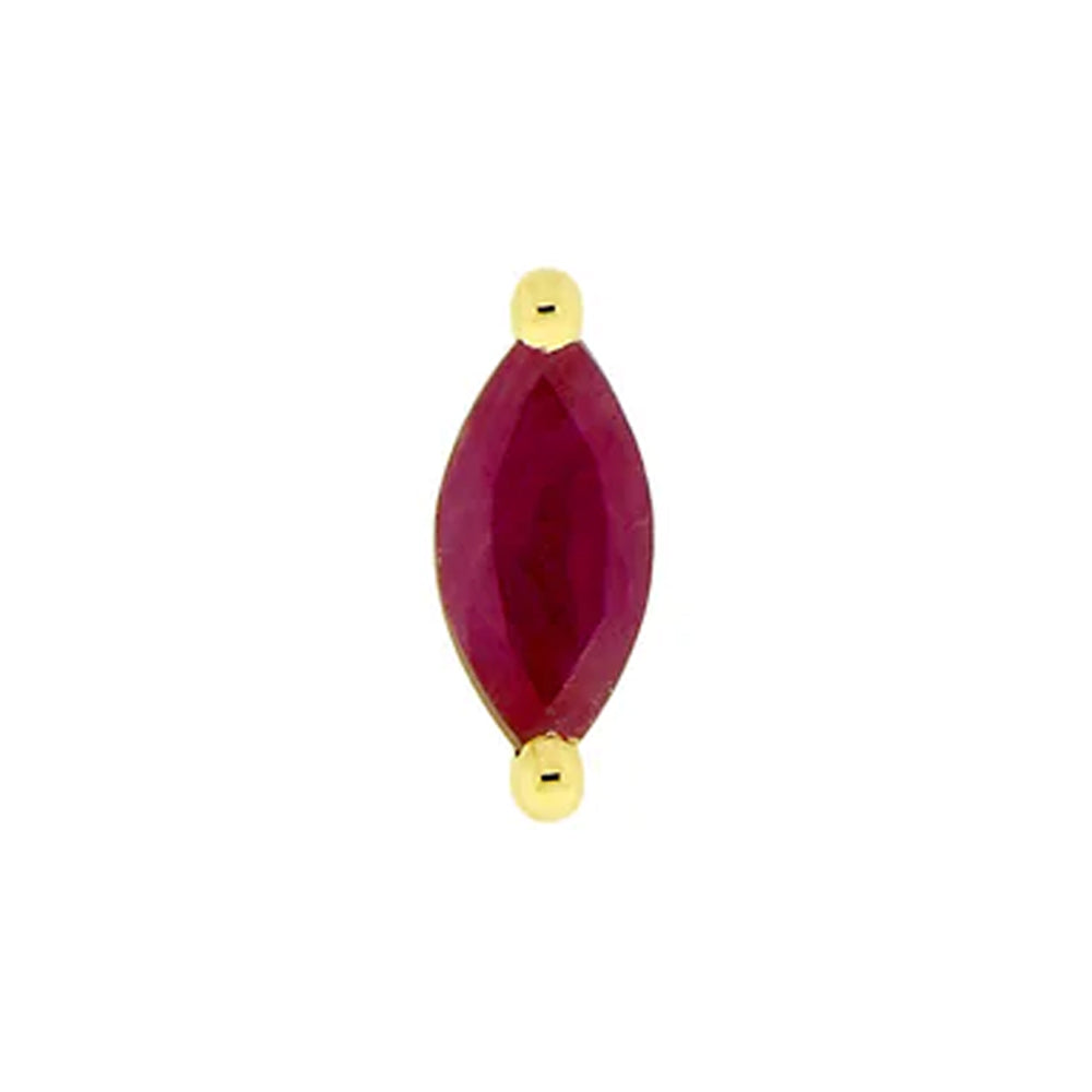 threadless: "Ella" End in Gold with Genuine Gemstones