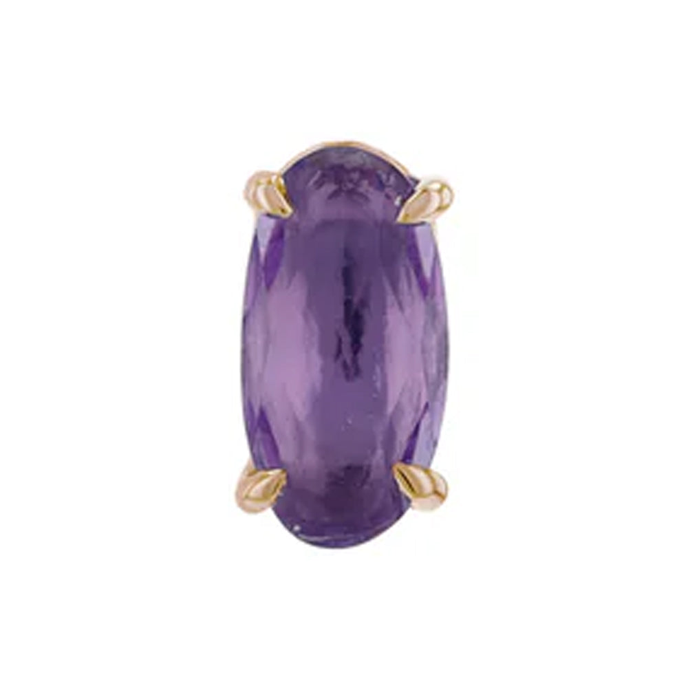 threadless: "Hudson" End in Gold with Genuine Gemstones