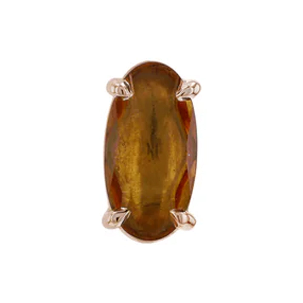 threadless: "Hudson" End in Gold with Genuine Gemstones