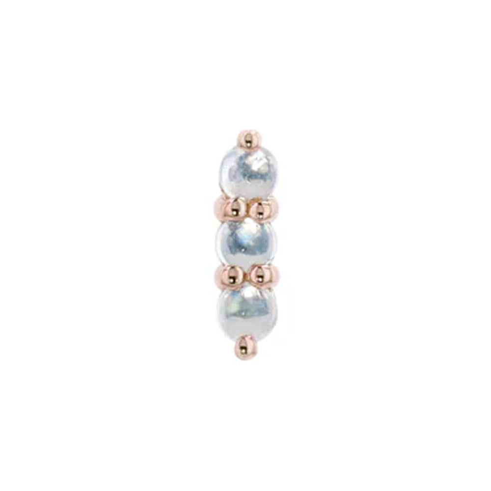 threadless: "Gigi" End in Gold with Genuine Gemstones