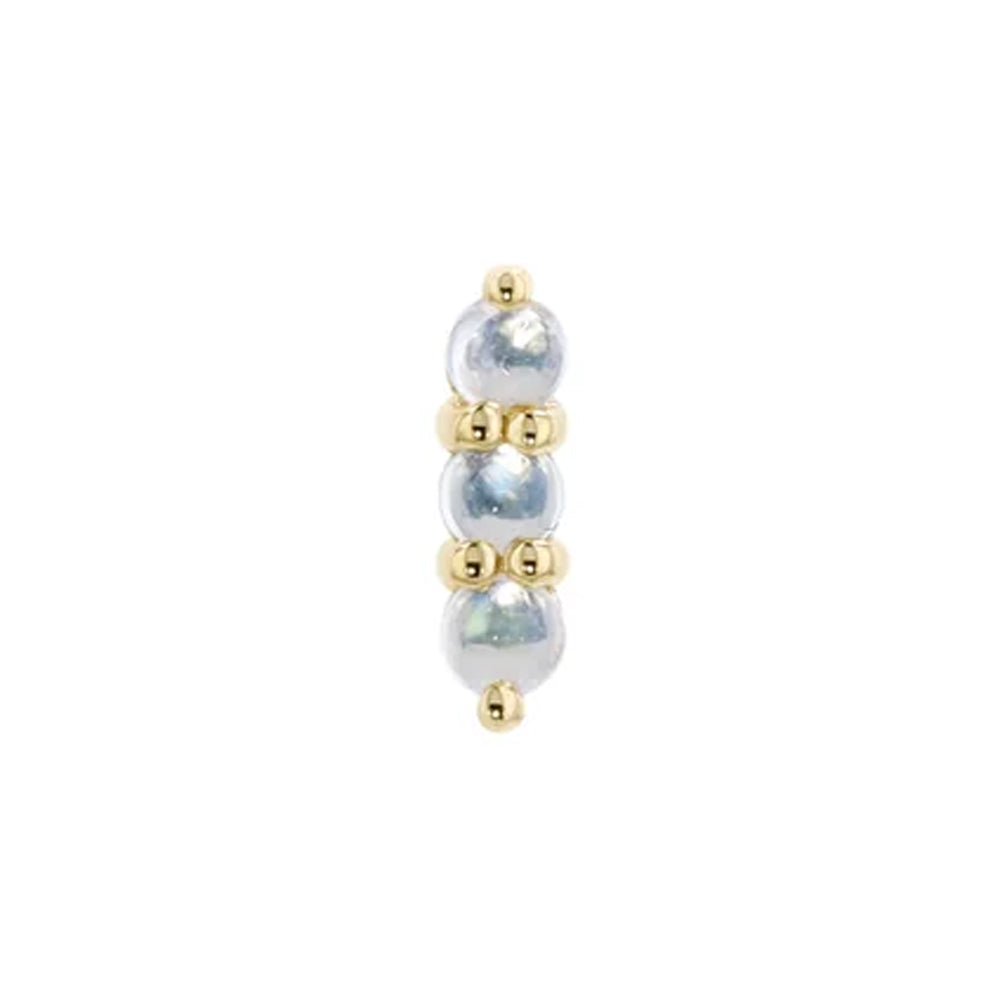 threadless: "Gigi" End in Gold with Genuine Gemstones
