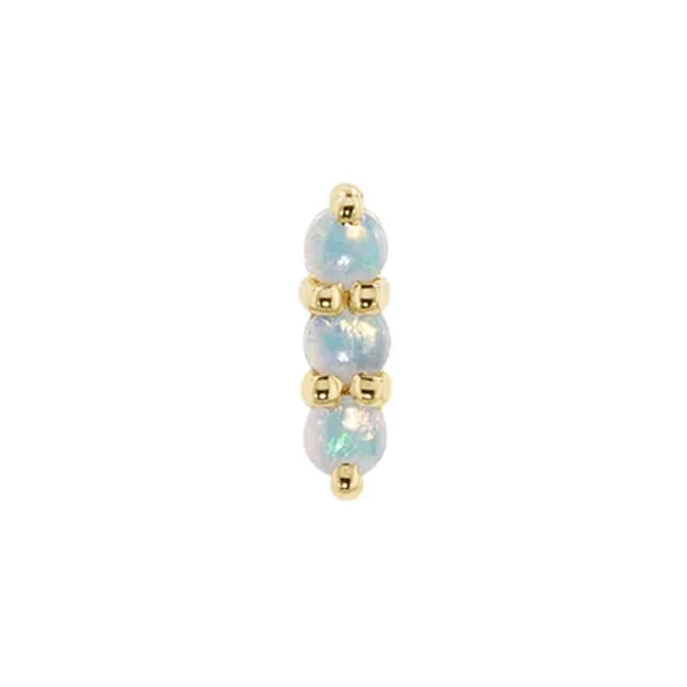 threadless: "Gigi" End in Gold with Genuine Gemstones