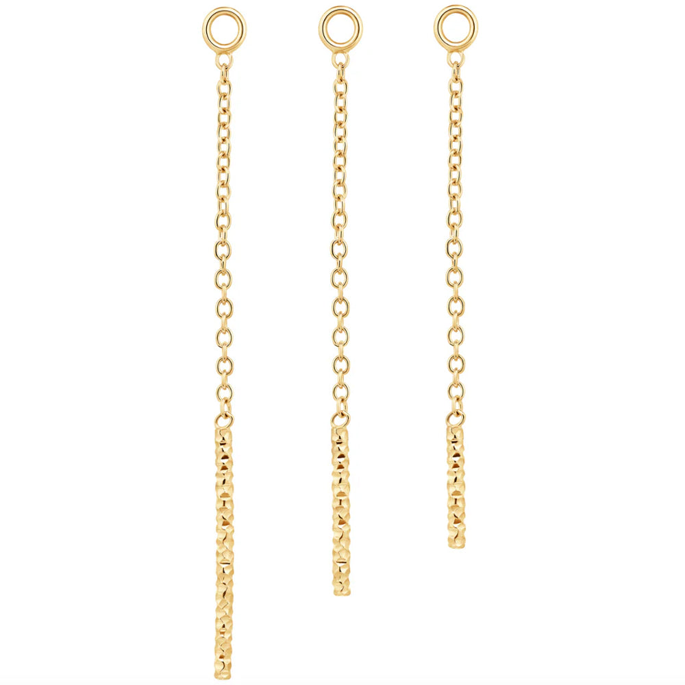 "Shimmer Dangle" Chain Charm in Gold