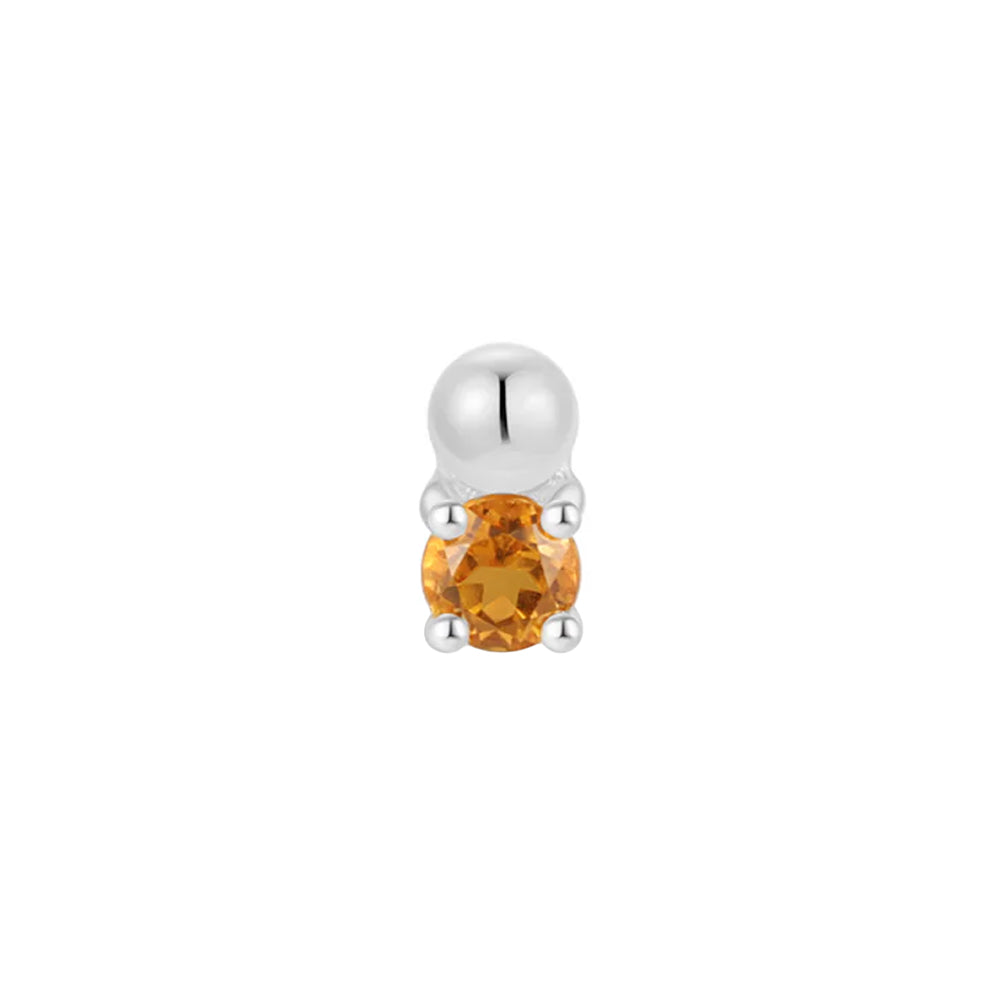 threadless: "Spark" End in Gold with Madeira Citrine