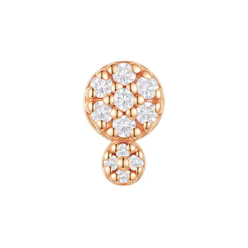 threadless: "Gemma" End in Gold with Diamonds