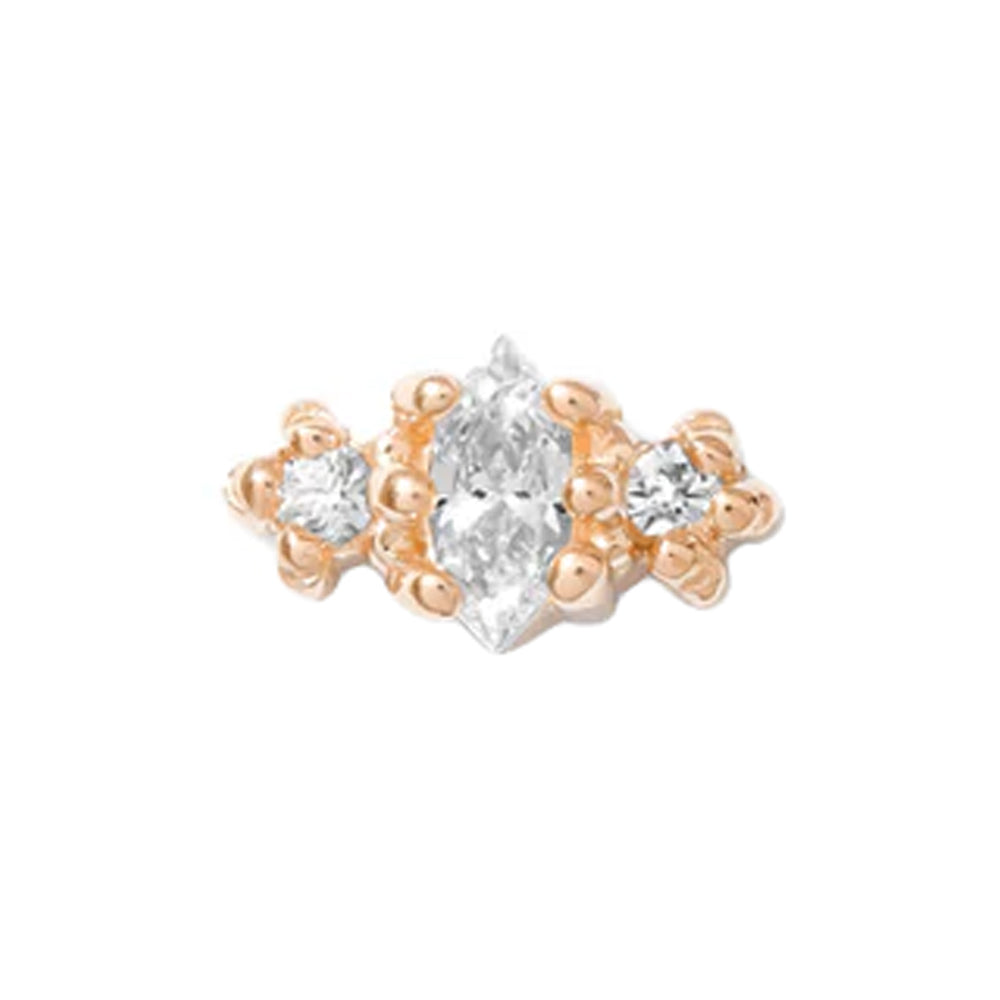 threadless: "Bellini" Pin in Gold with Gemstones