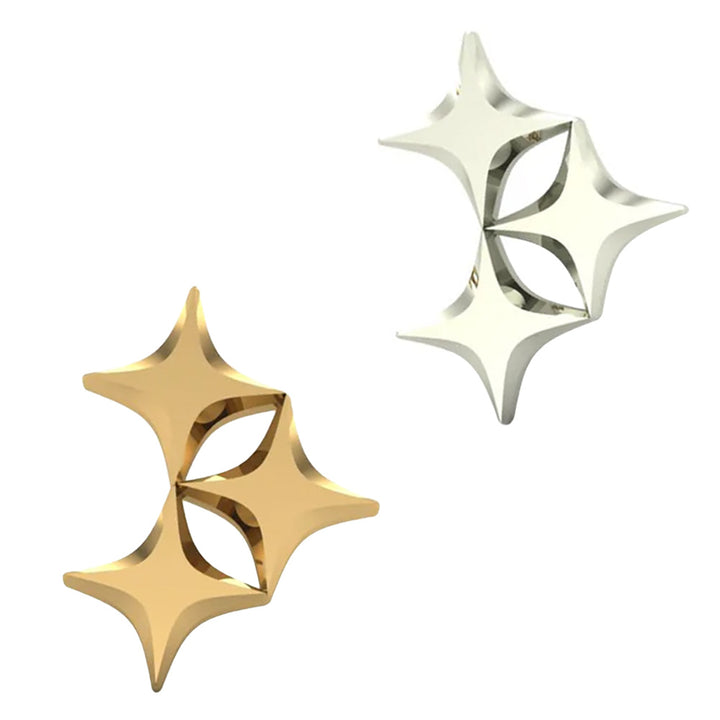 threadless: Triple Star End in Gold
