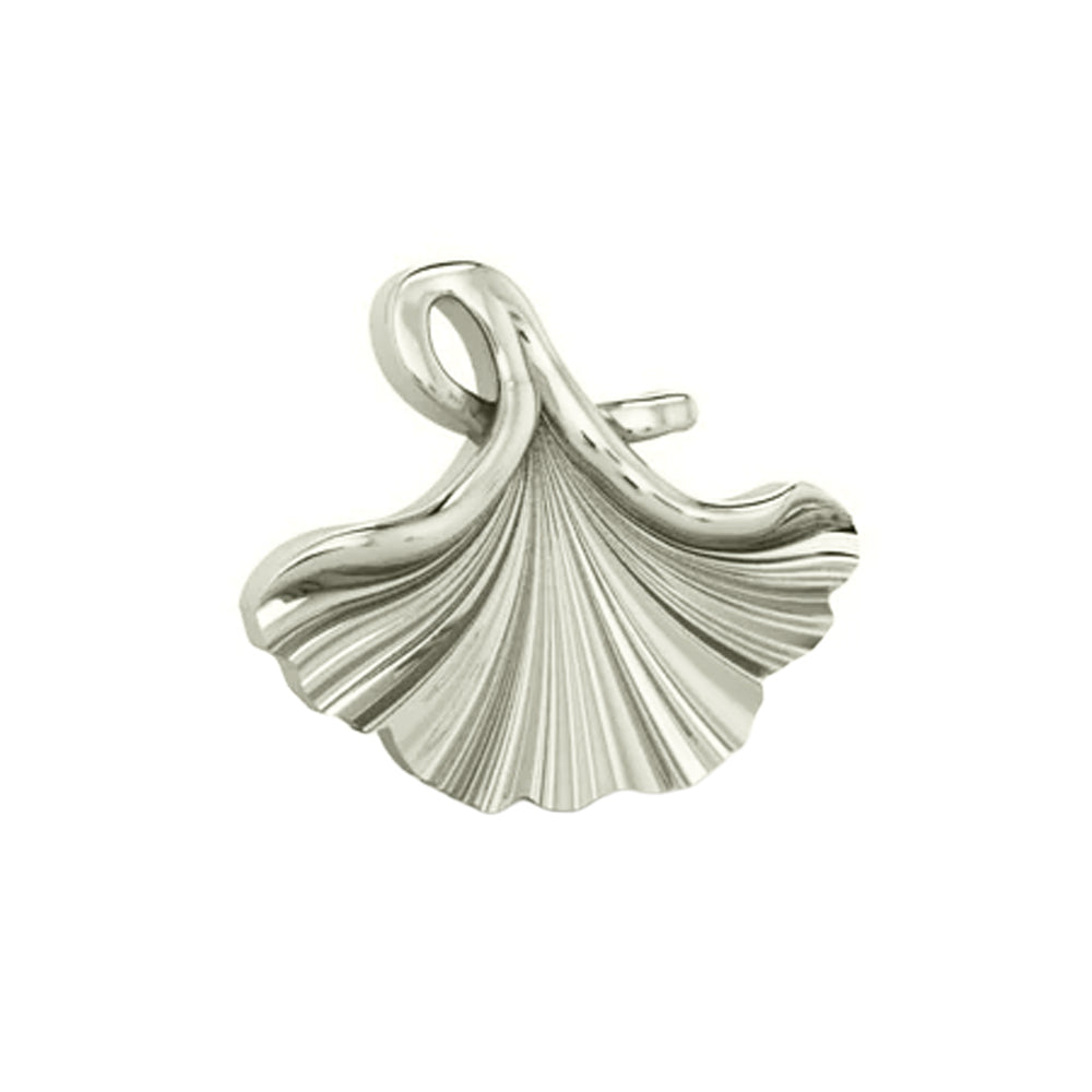 Ginkgo Threaded End in Gold