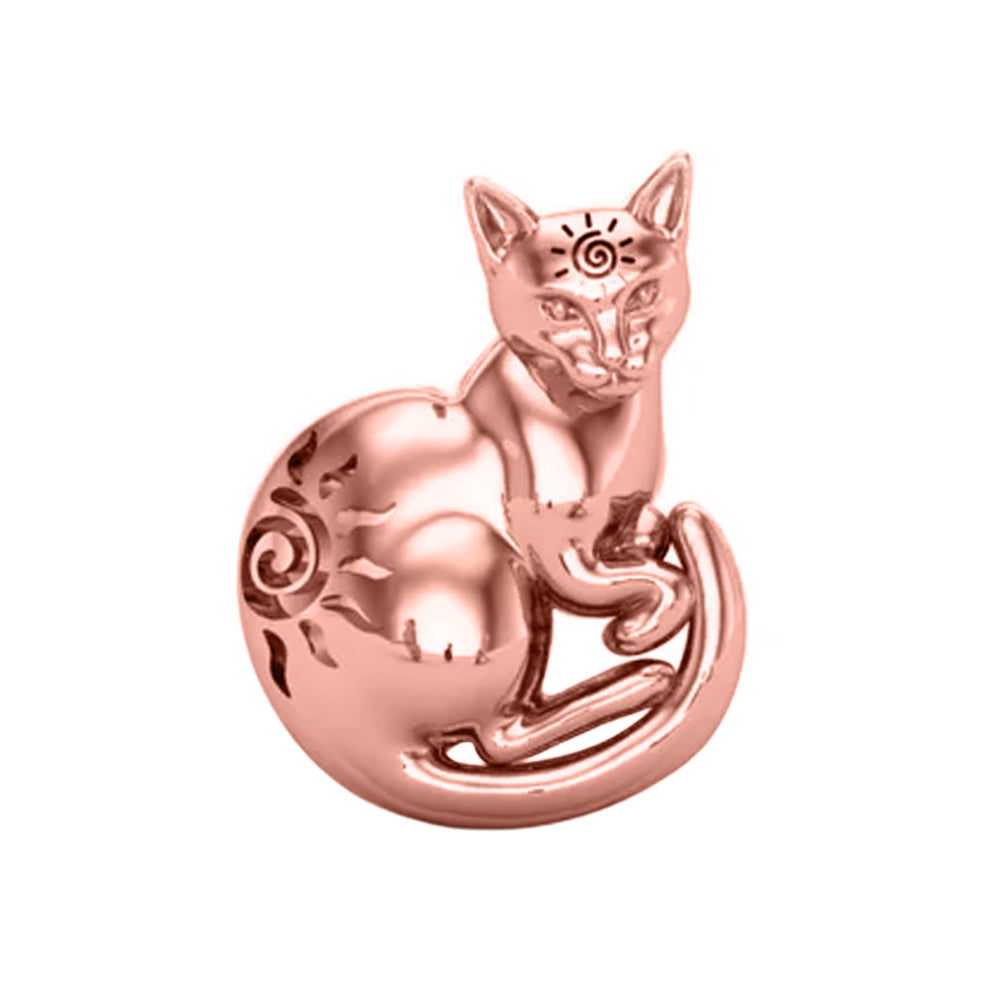 Solar Cat Threaded End in Gold