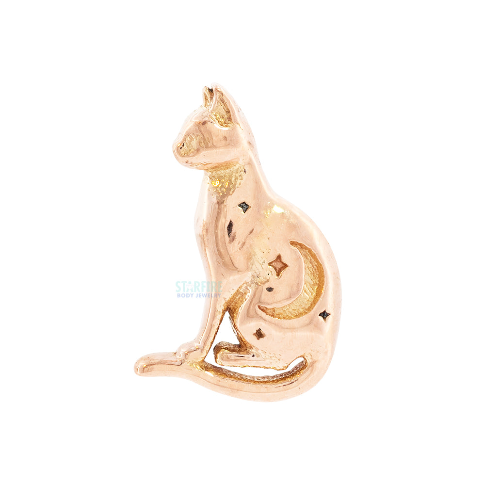 threadless: Lunar Cat End in Gold